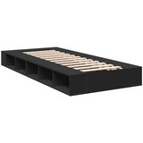  Okvir za krevet crni 90x200 cm konstruirano drvo | shoptok.hr
