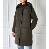 Gemre Black-green reversible long Cesario jacket Cene