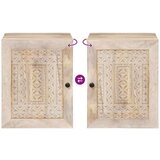  Kupaonski ormar Bijelo 38 x 33.5 x 160 cm Masivno drvo manga | shoptok.hr