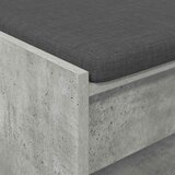  Klupa za hodnik s jastukom Betonsko Siva 103 x 38 x 45 cm | shoptok.hr