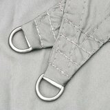 vidaXL Senčno jadro svetlo sivo 2,5x2,5x3,5 m 100 % poliester oxford | Shoptok.si