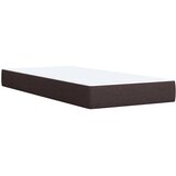  Krevet s oprugama i madracem tamnosmeđi 90 x 200 cm od tkanine | shoptok.hr