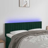  LED uzglavlje tamnozeleno 144x5x78/88 cm baršunasto Cijene