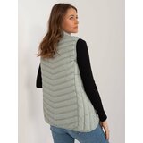 Fashion Hunters Women's pistachio vest without hood SUBLEVEL cene