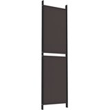 Sobna pregrada s 4 panela smeđa 200x180 cm od tkanine | Eponuda.ba