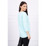 Kesi Blouse with Star Style mint print Cijene