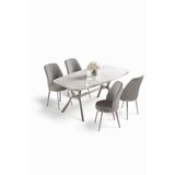 Hanah home trpezarijski set, 5 dijelova, siva Slike