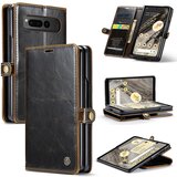 INORCO Waxy Crazy Horse PU ovitek za telefon Google Pixel Fold, ovitek za telefon Wallet s stojalom, (22032977) Cene