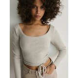 Reserved - Bluza s detaljem na leđima - light grey | shoptok.hr