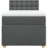  Okvir kreveta s oprugama i madrac tamnosivi 80x200cm od tkanine | shoptok.hr