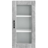  Zidni stakleni ormarić Betonski sivi 40 x 31 x 80 cm | shoptok.hr
