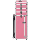 Kolica Voziček za ličila iz aluminija roza, (20960467) | Shoptok.si