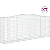  Lučne gabionske košare 7 kom 400x50x160/180cm pocinčano željezo | shoptok.hr