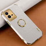 INORCO Za vivo V25 5G krokodil teksturo galvansko prevleko prstan stojalo za telefon PU usnje prevlečena TPU torbica, (22036541) | Shoptok.si
