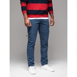 Ombre Men's STRAIGHT LEG cargo pants with zippered pockets - dark blue | Eponuda.ba