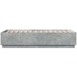 vidaXL Posteljni okvir betonsko siv 90x190 cm inženirski les | Shoptok.si