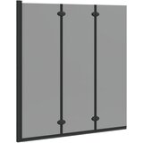  Obloga za tuš Črna 130 x 138 cm ESG steklo in aluminij | Shoptok.si