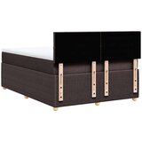 Krevet s oprugama i madracem tamnosmeđi 140 x 190 cm od tkanine | shoptok.hr