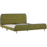 The Living Store Posteljni okvir zeleno blago 140x200 cm - Posteljni Okvir, (21503668) | Shoptok.si