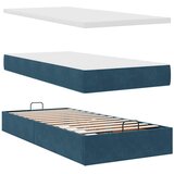  Okvir kreveta s madracima tamnoplavi 100x200cm baršunasti | shoptok.hr