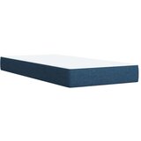  Krevet s oprugama i madracem plavi 90 x 190 cm od tkanine | shoptok.hr