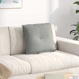  Jastuk za leđa Svijetlo siva 50 x 45 cm Mikrofiber tkanina | shoptok.hr