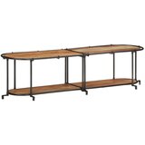 Maison Chic TV omarica - TV stojalo - Televizijska omarica 160x42x40 cm trden akacijev les, (21699829) | Shoptok.si