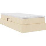 Krevet s madracem i skladištem Krema 90 x 200 cm Poliester | shoptok.hr