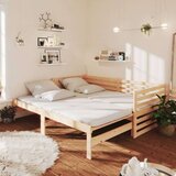  Dnevni ležaj na izvlačenje 2 x (90 x 200) cm masivna borovina Cijene