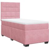 Box spring krevet s madracem ružičasti 100x200 cm baršunasti | shoptok.hr