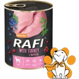 Rafi Dog Grain Free Turkey 800g, Vlažna Hrana Sa Ćuretinom Za Lagane Obroke | Eponuda.com