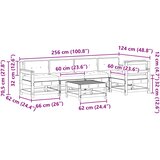  Set lounge namještaja za vrt 6 pcs Voštanosmeđa | Eponuda.com
