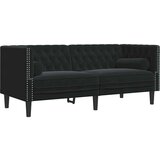  Set sofe 3 pcs Crna Baršun | shoptok.hr