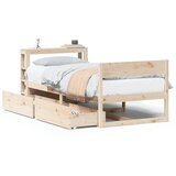Maison Chic Posteljni okvir - Enojna postelja - Postelja za odrasle brez vzmetnice 90x190 cm trdna borovina-J6669, (21774056) | Shoptok.si