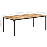  Jedilna miza 200x100x76 cm robusten mangov les | Shoptok.si