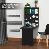  Zidni sklopivi stol uključujući ploču za pisanje 60 cm x 94 5 cm x 147 cm crni | shoptok.hr