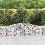 vidaXL Lučne gabionske košare 5 kom 400x30x60/80 cm pocinčano željezo Cijene