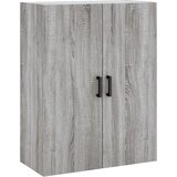 vidaXL Visoka komoda siva sonoma 69,5x34x180 cm inženirski les | Shoptok.si