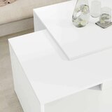  Set kavno mizico 2 pcs Bela Konstruiran les, (5000120536) | Shoptok.si