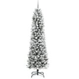  Umestno božično drevo Bela 240 cm PVC, kovina in plastika | Shoptok.si