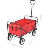  Sklopiva ručna kolica čelična crvena | shoptok.hr