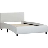  Posteljni okvir LED belo umetno usnje 90x200 cm | Shoptok.si