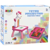 Mini projektor Tetris, stol 2u1 jednorog - plavi | Shoptok.si