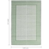 Vanjski tepih zeleni 140 x 200 cm PP | shoptok.hr