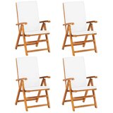  5-dijelni vrtni blagovaonski set s jastucima masivna tikovina | shoptok.hr