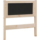 vidaXL Tapecirano vzglavje Rjava 80 cm Masivna borovina in tkanina | Shoptok.si