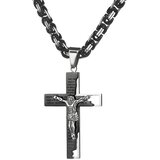  Muški lančić GR-32545 - Crna/Srebrna/70cm KP32545 | Shoptok.si