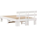  Krevetna konstrukcija Bijelo 120 x 200 cm Čvrsto borovo drvo Bijela 208 x 123 x 73 cm | Shoptok.si