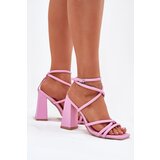 Boto Women's heeled sandals with straps pink Ciarilora | ePonuda.com