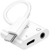 LINQ USB C Power Delivery in 3,5-milimetrski adapter za polnjenje Audio Jack, Bela, (5000220136) | Shoptok.si